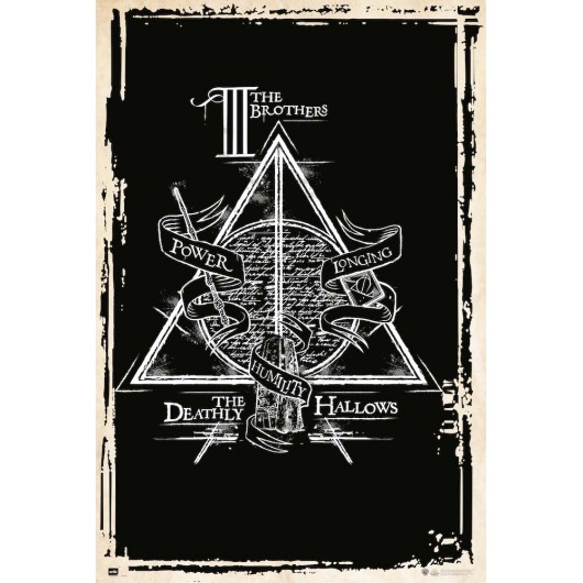 POSTER HARRY POTTER LAS RELIQUIAS DE LA MUERTE SIMBOLO