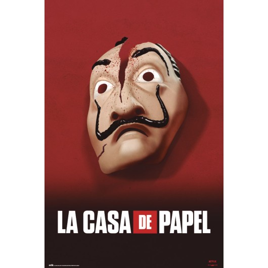 POSTER LA CASA DE PAPEL MASCARA