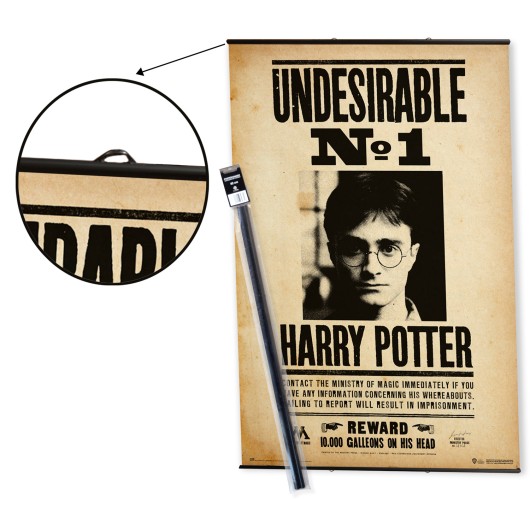 PACK COLGADOR CON POSTER HARRY POTTER 1