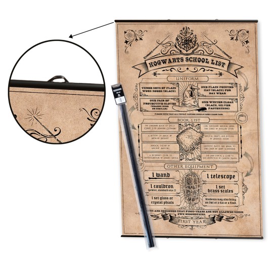 PACK COLGADOR CON POSTER HARRY POTTER 2