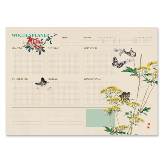 BLOC PLANIFICADOR SEMANAL A3 JAPANESE ALEMAN