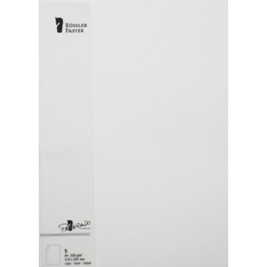 TARJETA A4 PAPERADO 5 UNIDADES BLANCO