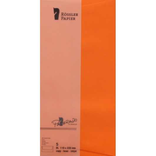 SOBRE DL AMERICANO PAPERADO 5 UNIDADES NARANJA