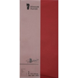 SOBRE DL AMERICANO PAPERADO 5 UNIDADES GRANATE