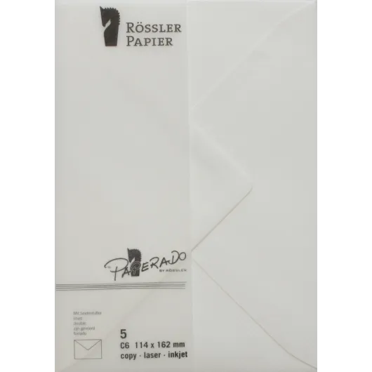 SOBRE C6 MINISTRO PAPERADO 5 UNIDADES BLANCO