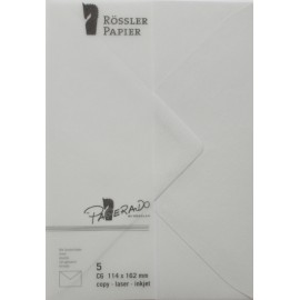 SOBRE C6 MINISTRO PAPERADO 5 UNIDADES GRIS PERLA