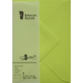 SOBRE C7 PAPERADO 5 UNIDADES VERDE LIMA