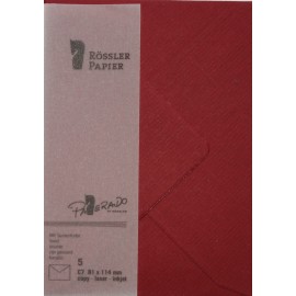 SOBRE C7 PAPERADO 5 UNIDADES GRANATE