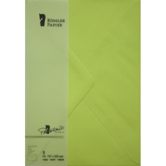 SOBRE C5 PAPERADO 5 UNIDADES VERDE LIMA