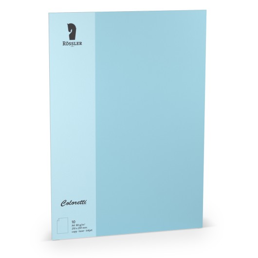 FOLIO A4 COLORETTI 10 UNIDADES AZUL CIELO