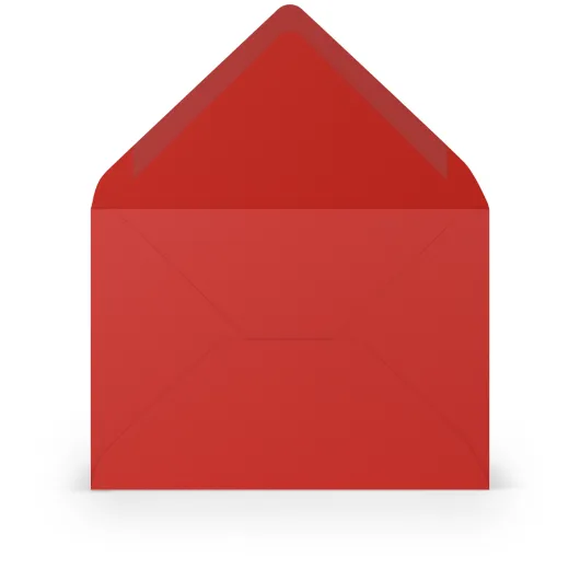 SOBRE C6 MINISTRO COLORETTI 5 UNIDADES ROJO