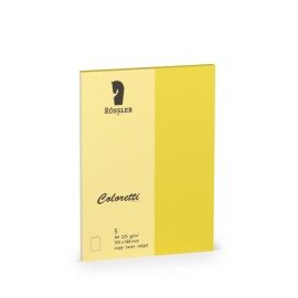 TARJETA A6 DOBLE COLORETTI 5 UNIDADES AMARILLO