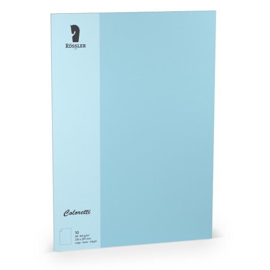 TARJETA A4 COLORETTI 10 UNIDADES AZUL CIELO