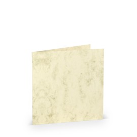 TARJETA DOBLE 157X157 COLORETTI 5 UNIDADES MARMOL CREMA 2