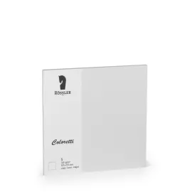 TARJETA DOBLE 157X157 COLORETTI 5 UNIDADES GRIS CLARO