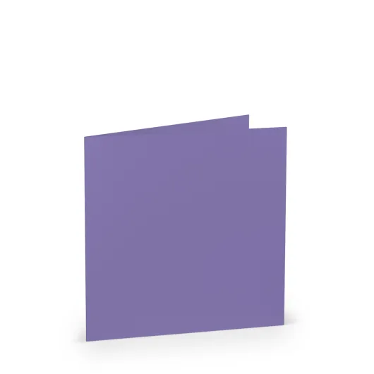 TARJETA DOBLE 157X157 COLORETTI 5 UNIDADES LILA