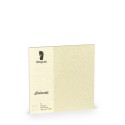 TARJETA DOBLE 157X157 COLORETTI 5 UNIDADES PERGAMINO CREMA
