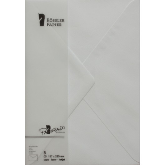 SOBRE C5 PAPERADO 5 UNIDADES BLANCO