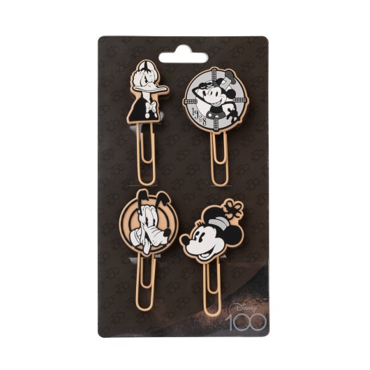 SET DE CLIPS CON TOPPER DISNEY MICKEY 100 ANIVERSARIO