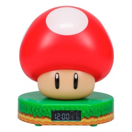 RELOJ DESPERTADOR NINTENDO SUPER MARIO SUPER MUSHROOM