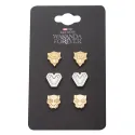 SET PENDIENTES MARVEL BLACK PANTHER WAKANDA FOREVER SIMBOLOS