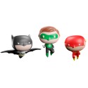 SET DE 3 ADORNOS DE NAVIDAD DC COMICS BATMAN, FLASH Y GREEN LANTERN