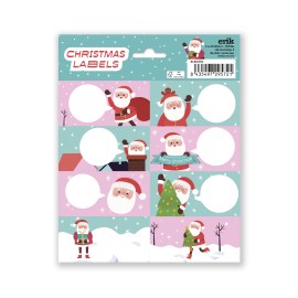 ETIQUETAS ADHESIVAS NAVIDAD PAPA NOEL 3