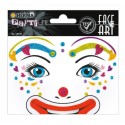PEGATINAS FACE ART CLOWN LOTTA GLITTERY FOIL