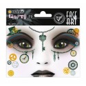 PEGATINAS FACE ART STEAMPUNK AMELIA GLITTERY FOIL