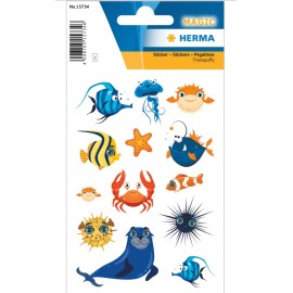 PEGATINAS MAGIC CHEEKY SEA CREATURES TRANSPUFFY