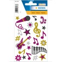 PEGATINAS MAGIC MUSIC GLITTERY