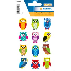 PEGATINAS MAGIC OWLS GLITTERY FOIL