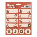 ETIQUETAS ADHESIVAS NAVIDAD CHRISTMAS HOLIDAY