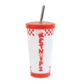 VASO DE ACERO CON PAJITA KETNIPZ 2