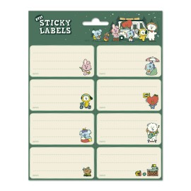 ETIQUETAS ADHESIVAS BT21 OUTDOOR WEEKEND