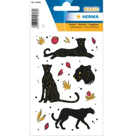 ADESIVI MAGIC BLACK PANTHER GOLD EMBOSSED