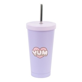 BICCHIERE IN ACCIAIO CON CANNUCCIA PUSHEEN MOMENTS 2
