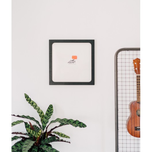 CORNICE PER VINILE PREMIUM 32X32 CM MDF NERA