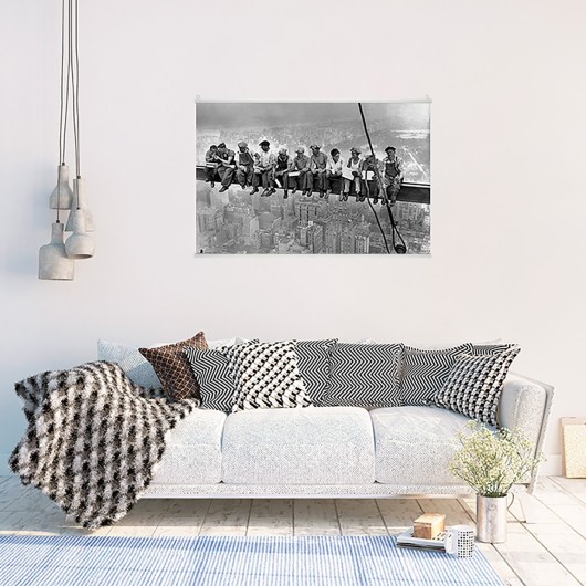 GANCI PER POSTERS 93 CM POSTER ORIZZONTALE BIANCO