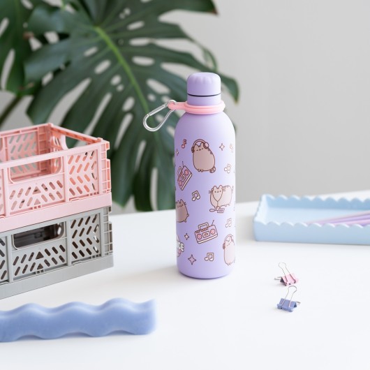 BOTTIGLIA METALLICA TERMICA HOT&COLD 500ML PUSHEEN MOMENTS