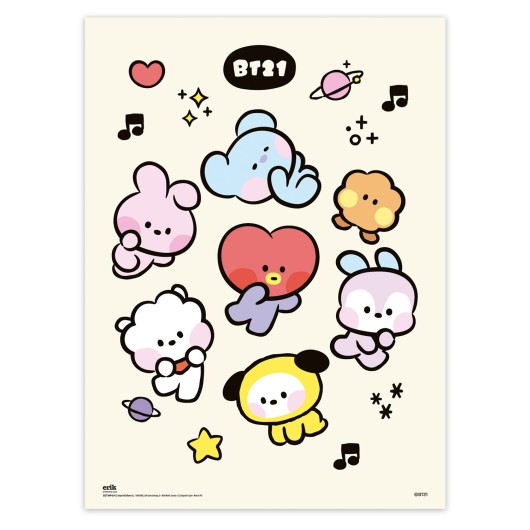 SET MINIPOSTER BT21