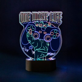 LAMPADA LED DA TAVOLO GAMERATION ONE MORE LIFE
