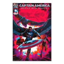 POSTER MARVEL CAPITAN AMERICA BRAVE NEW WORLD COMIC