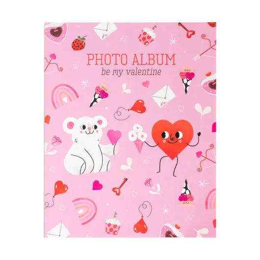 ALBUM FOTO SOFT 96 TASCHE 13X20CM BE MY VALENTINE