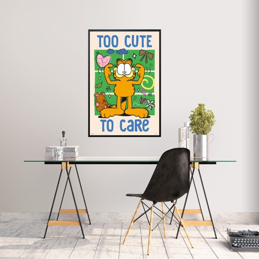 POSTER GARFIELD TOO CUTE TO CARE