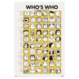POSTER SNOOPY WHO S WHO