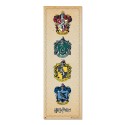 POSTER PORTA HARRY POTTER HOUSE CRESTS