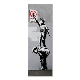 DOOR POSTER BRANDALISED GRAFITTI IS A CRIME