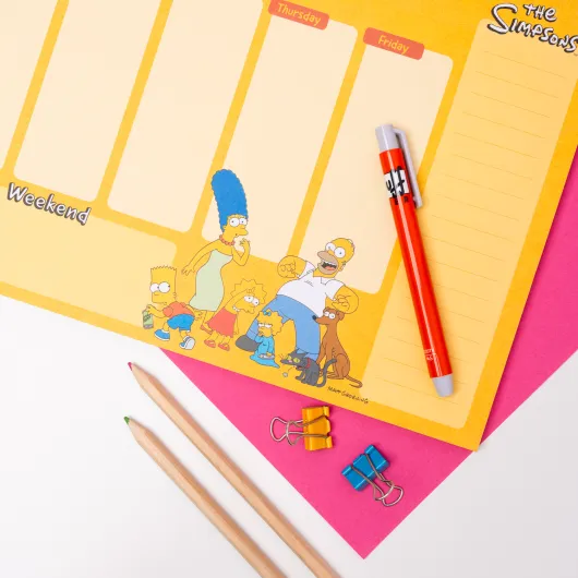 PLANNER SETTIMANALE A4 THE SIMPSONS