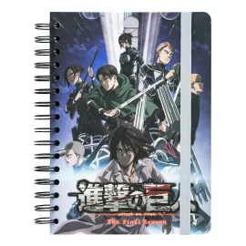 QUADERNO COPERTINA RIGIDA A5 ATTACK ON TITAN